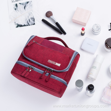 Customized Hanging Travel Toilet Bag Portable Waterproof Makeup Organizer